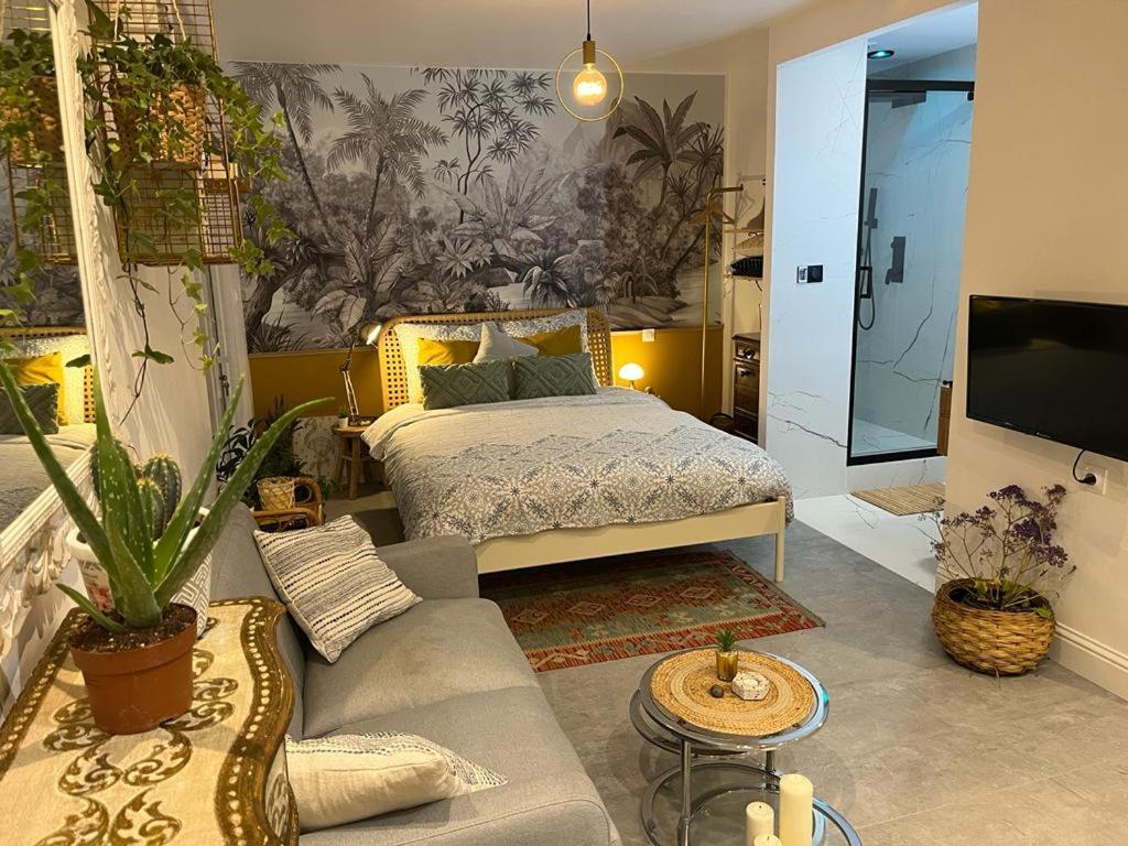Superbe Appartement Avec Jacuzzi Avec Jardin Prive Lyon Bagian luar foto