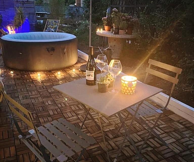 Superbe Appartement Avec Jacuzzi Avec Jardin Prive Lyon Bagian luar foto